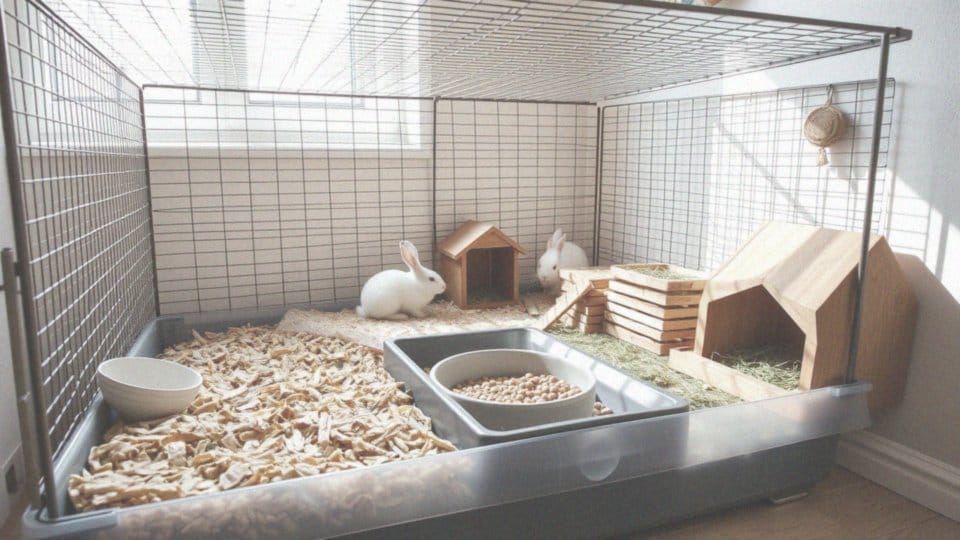 Co powinno znaleźć się w klatce dla królika miniaturki, aby zapewnić komfort?