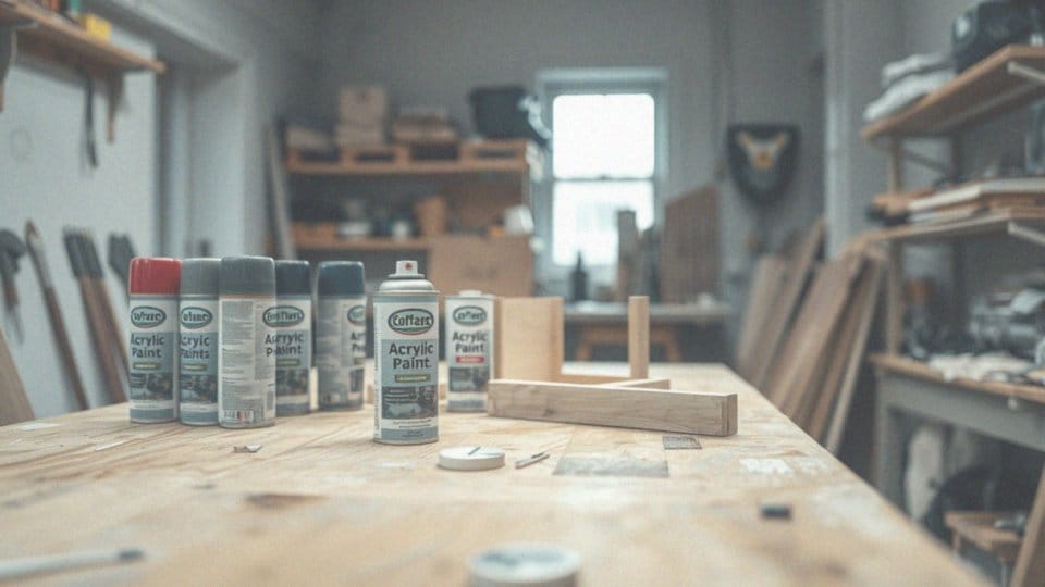 Ile czasu potrzebuje lakier akrylowy w sprayu na wyschnięcie?