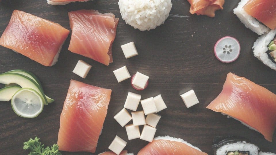 Jakie inne składniki mogą być połączone z rzodkwią w sushi?