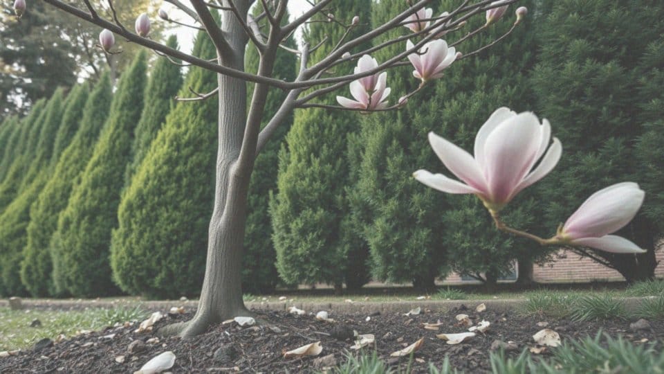 Czy magnolia może rosnąć przy tujach? Warunki i pielęgnacja