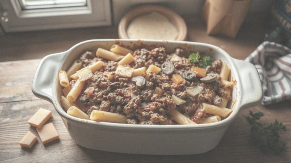 Zapiekanka z makaronem i mięsem mielonym oraz serem – przepis i porady